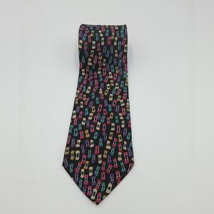 Enrico Coveri 100% Silk  Tie with Multicolor Pattern